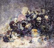 Nicolae Grigorescu Pansies China oil painting reproduction